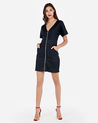 Modern Square Sheath Mini Dress